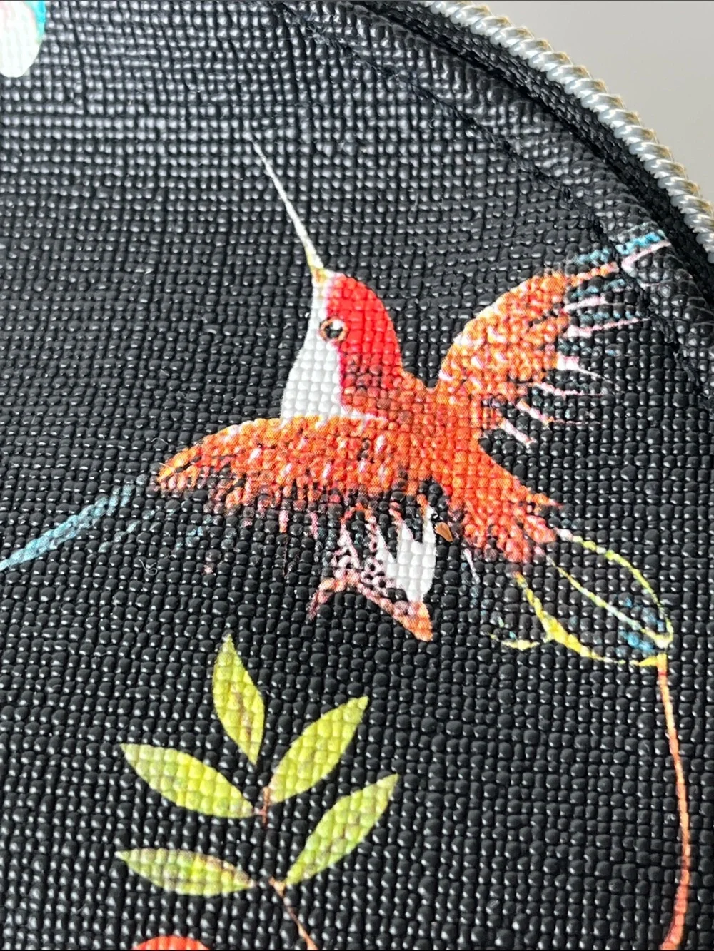 T Shirt & Jeans Mini Backpack Floral Birds  Zip Closure Rare NWT